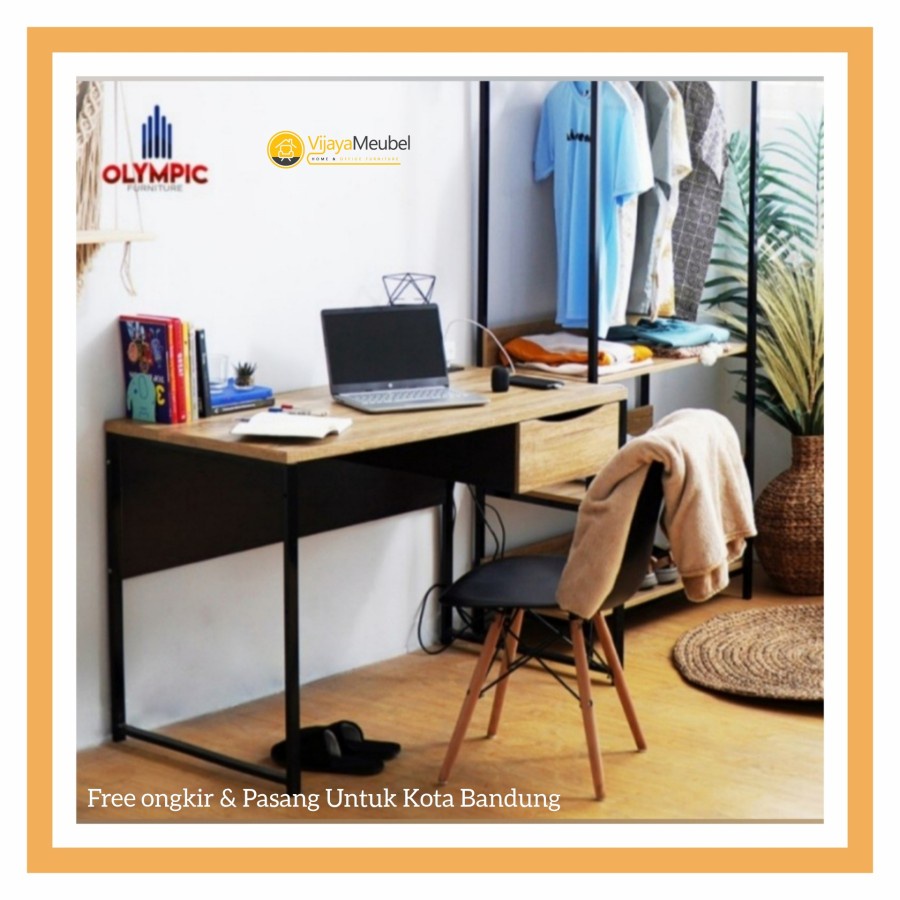 Meja Tulis Meja Kantor Olympic Hickory