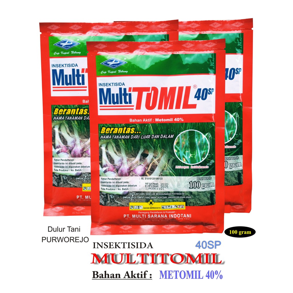 Insektisida MULTITOMIL 40SP Bahan Aktif Metomil 40%