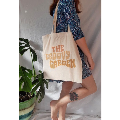 Totebag The Groovy Garden | Cirebob Cloth