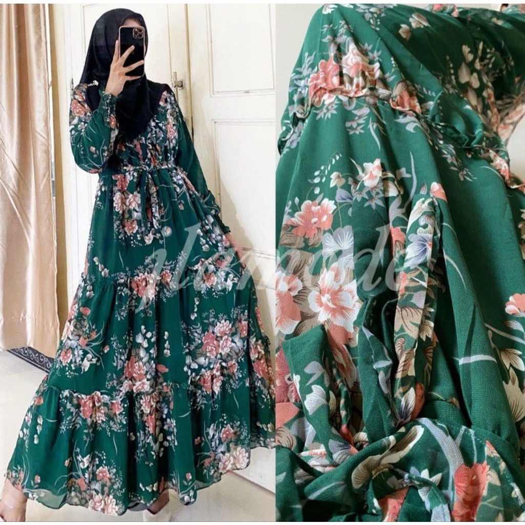 [DISKON EXTRA] GAMIS SAKURA / GAMIS POLKADOT / gamis rempel susun / gamis susun rempel / dress susun