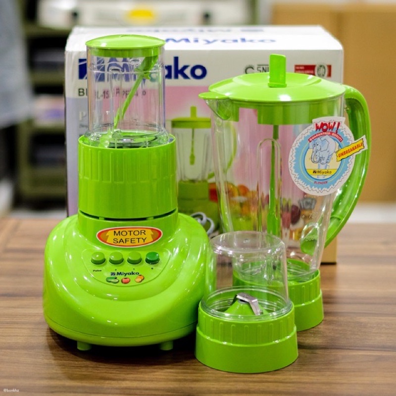 MIYAKO BLENDER BL  152  PF/AP PLASTIK  1,5 L [GARANSI RESMI] - HIJAU