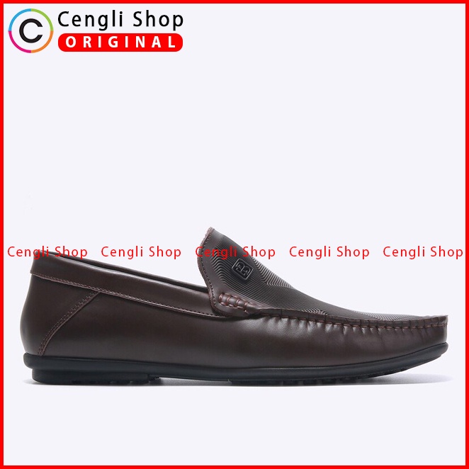 SEPATU PANSUS EVERBEST PRIA ORIGINAL LOAFER KULIT BRANDED COKLAT EM70