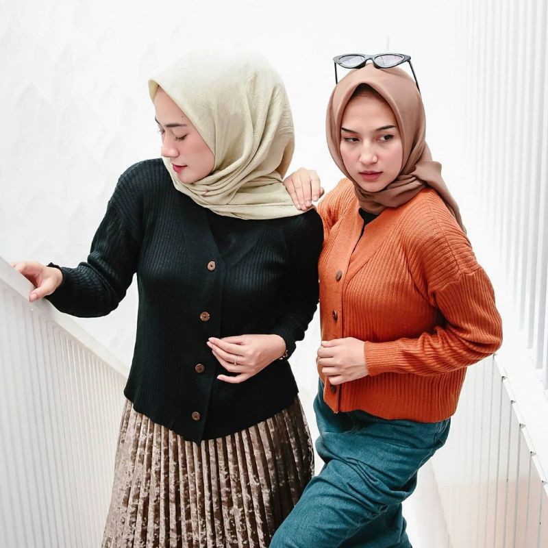 Cardigan Rajut Wanita STRADA CARDY Kardigan Cewe