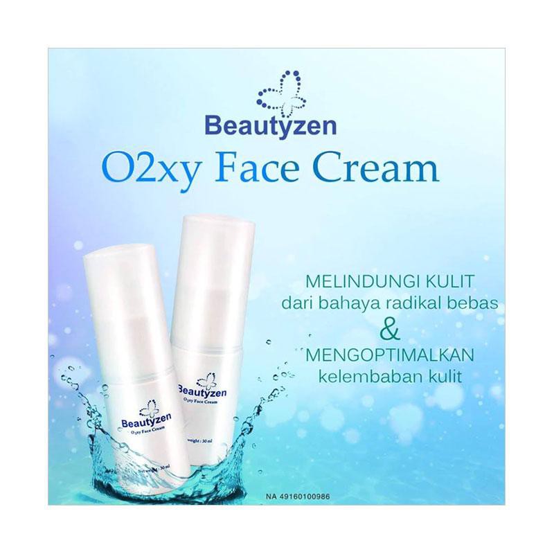 Beautyzen O2XY Face Cream &amp; Moisturizing Cream KK Indonesia Memperlambat tanda Penuaan Dini