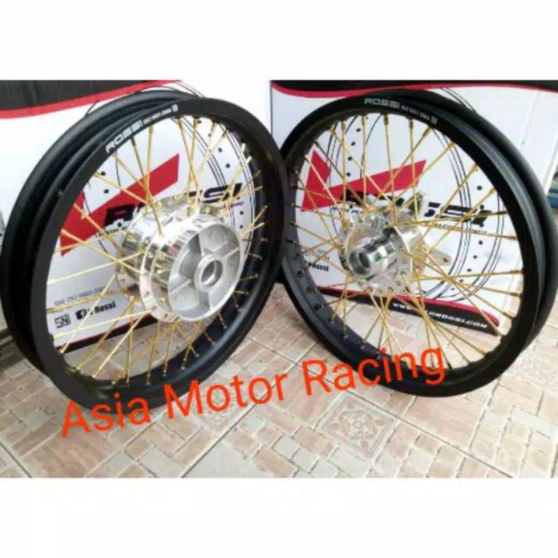Velg Pelak Pelek Sepaket Megapro /Gl Pro Honda Velg Jari Jeruji Tromol Tapak lebar 160 185 ring 17