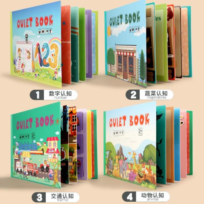 

Quiet Book/ Busy Book/ Buku Aktivitas Velcro Anak/ Kids Activity Book