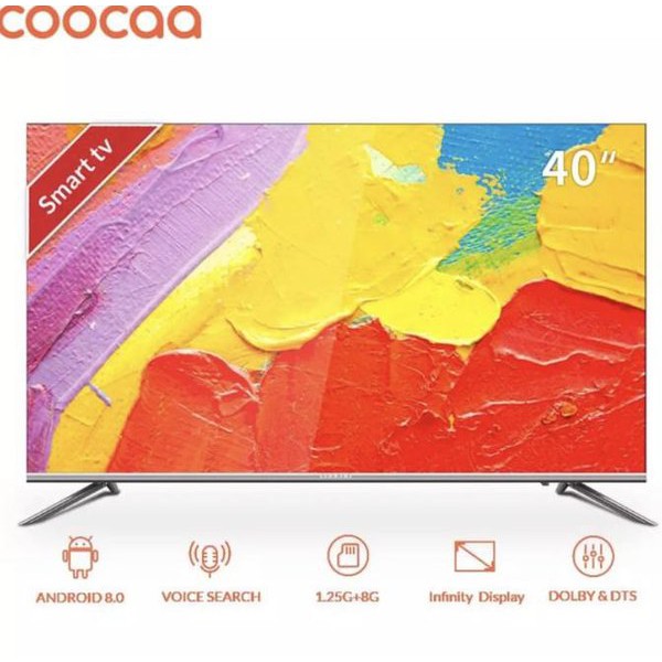 Penawaranspesial COOCAA LED 40 INCH SMART TV 40S5G ANDROID TV Terjangkau