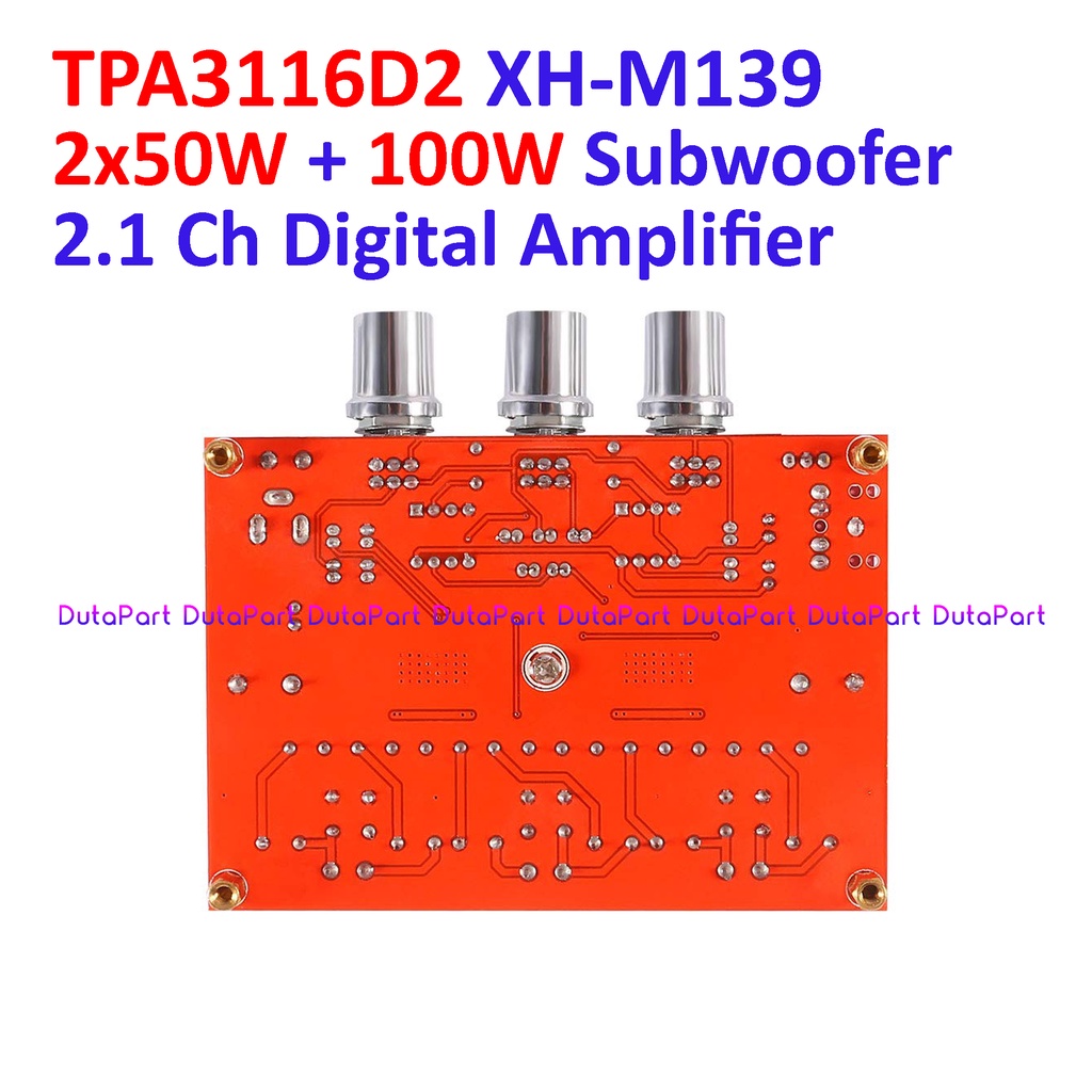 TPA3116D2 XH-M139 2x50W + 100W Subwoofer 2.1 Digital Power Amplifier