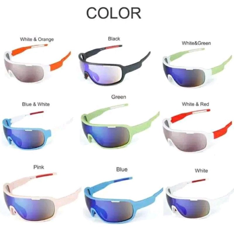 POC Kacamata Sepeda Polarized Sunglasses UV400 Dengan 5 Lensa