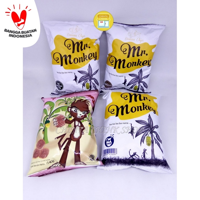 

NEW Keripik Pisang Mr Monkey Aneka Rasa Asli Lampung - Coklat