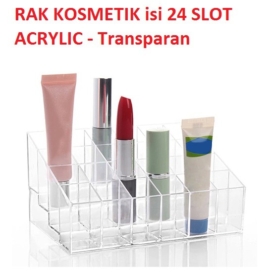 KOTAK ORGANIZER LIPSTICK RAK KOSMETIK LIPSTICK ACRYLIC