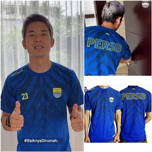 Kaos Persib oficial Persib 2020 biru hitam
