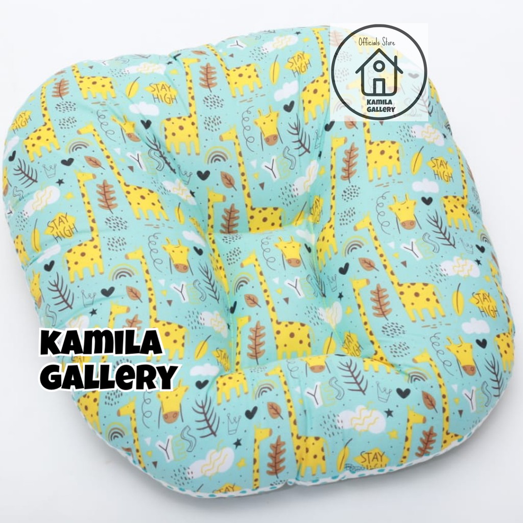 SOFA BAYI/KASUR BAYI/ALAS TENGKUREP/KADO BAYI MOTIF BLUE GIRAFFE