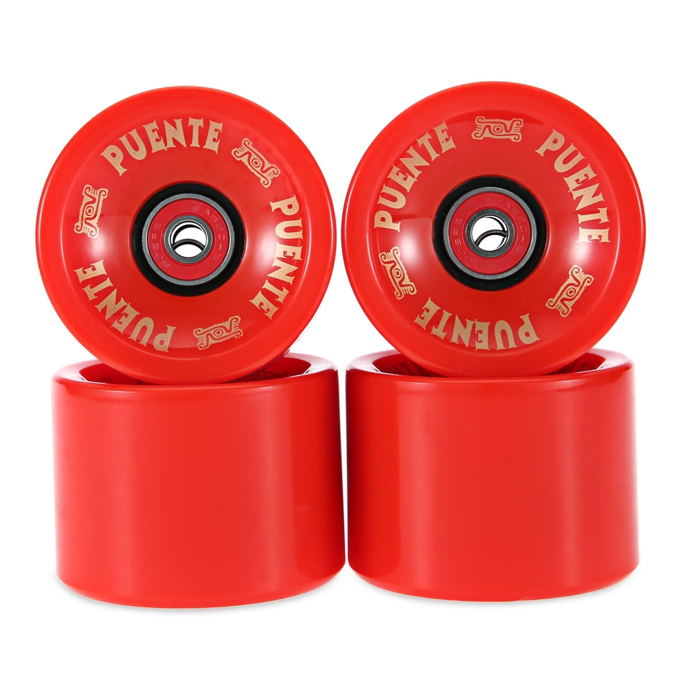 4pcs Roda Skateboard Bahan pu Ukuran 70x51mm Untuk Outdoor