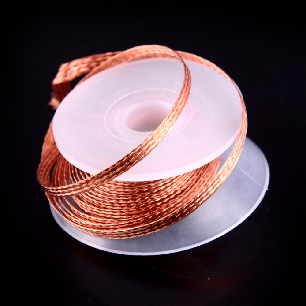 【beautifulhome12.id】 1PC 3.5mm 1.5M Desoldering Braid Solder Remover Wick Wire Repair Tool .