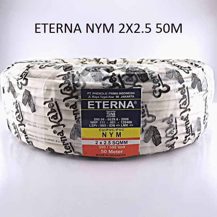 ETERNA KABEL NYM 2X2,5MM 2x2,5 MM 50M 50 Meter