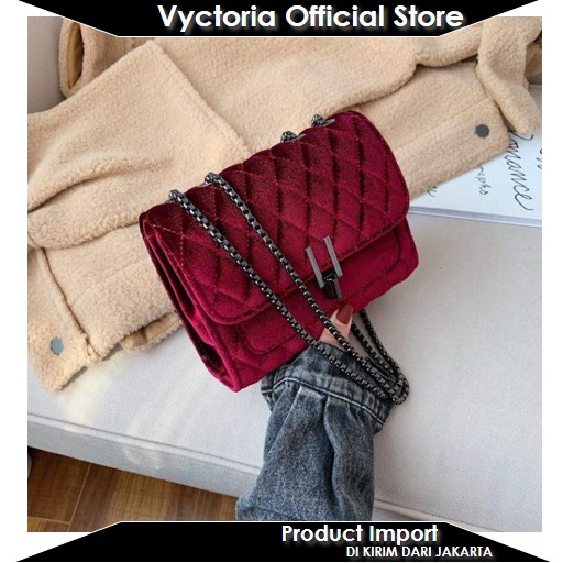 (COD) Vyctoria VOS3947 Tas Selempang Wanita Fashion Import Handbag Promo EL581 BQ2678 JTF3947 CR7252 LT1084 2678 1084 7252 581 3947