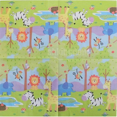 Decoupage Napkin - Tissue Decoupage 2Ply AN - Animal Forest