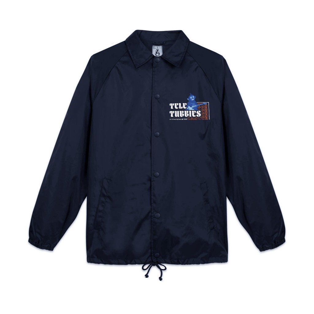 ZeroTwentyTwo Coach Jacket Tele-Tubbies Navy | Jaket Pria Windbreaker