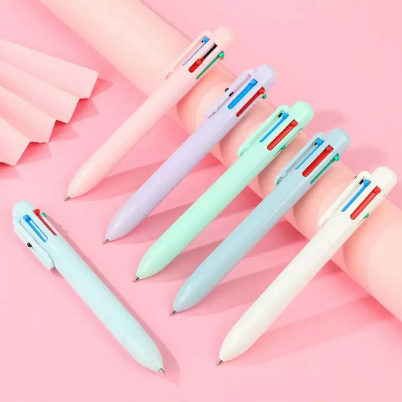 

JOURNALCARE.ID || PULPEN MEKANIK 6 WARNA IN 1 BOLPOIN PENA PASTEL