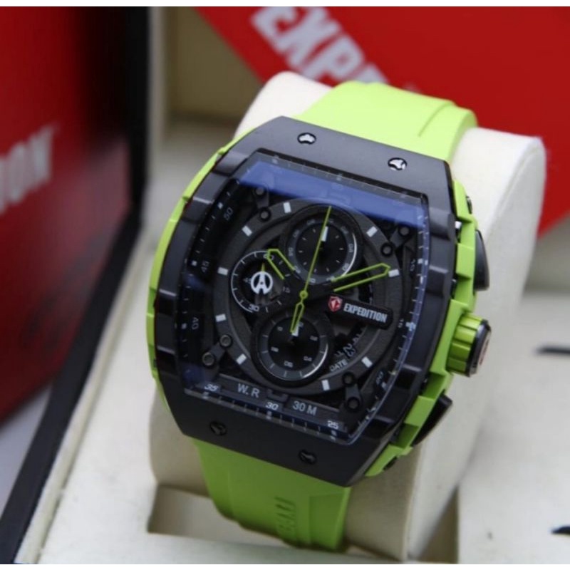 Jam Tangan Expedition E 6782 Pria / E6782 MC Green Original