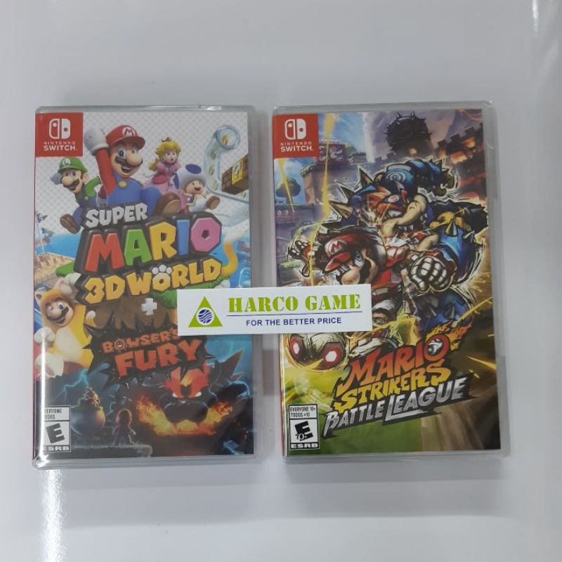 Nintendo Switch Super Mario 3d World + Bowsers Fury / Mario Strikers Battle League