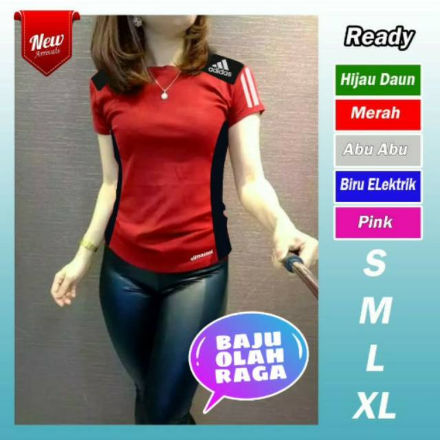 atasan jersey Baju Kaos Fitnes Lari Gym Olahraga SENAM atasan jersey Baju Kaos Fitnes Lari Gym Olahraga SENAM