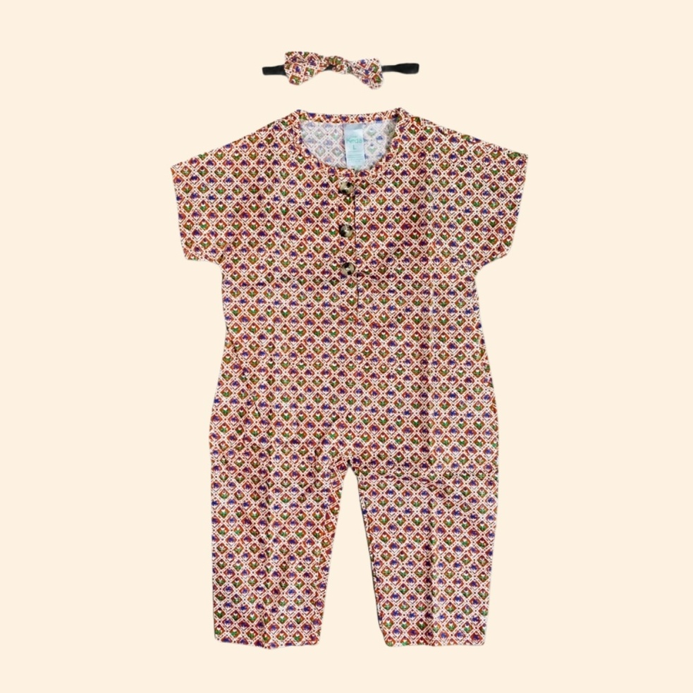 123th ROMPER BAYI SHOPIE FREE HEADBAND / Jumpsuit Bayi by Little Koda