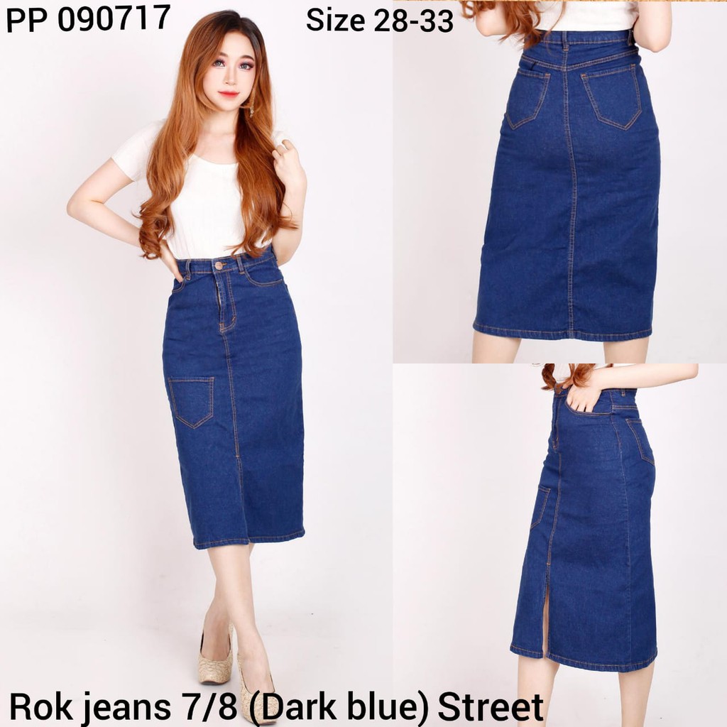 FWR - ROK JEANS 7/8 KANTONG VARIASI