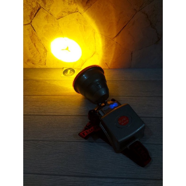 Senter Kepala Led Cree Cahaya Putih Kuning 250W Aoki AK H250 ORIGINAL