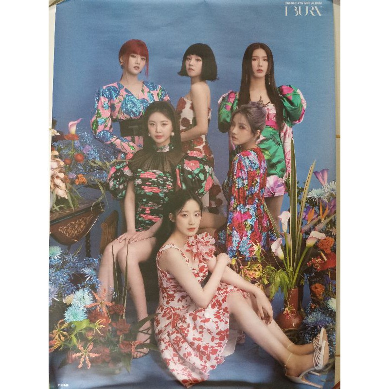 G-IDLE POSTER OFFICIAL I BURN FLOWER VERSION