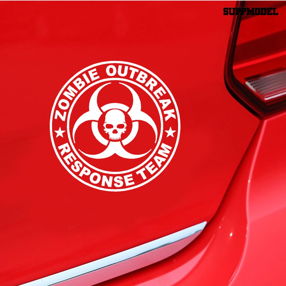 Stiker Reflektif Tema Zombie Outbreak Response Team Untuk Mobil