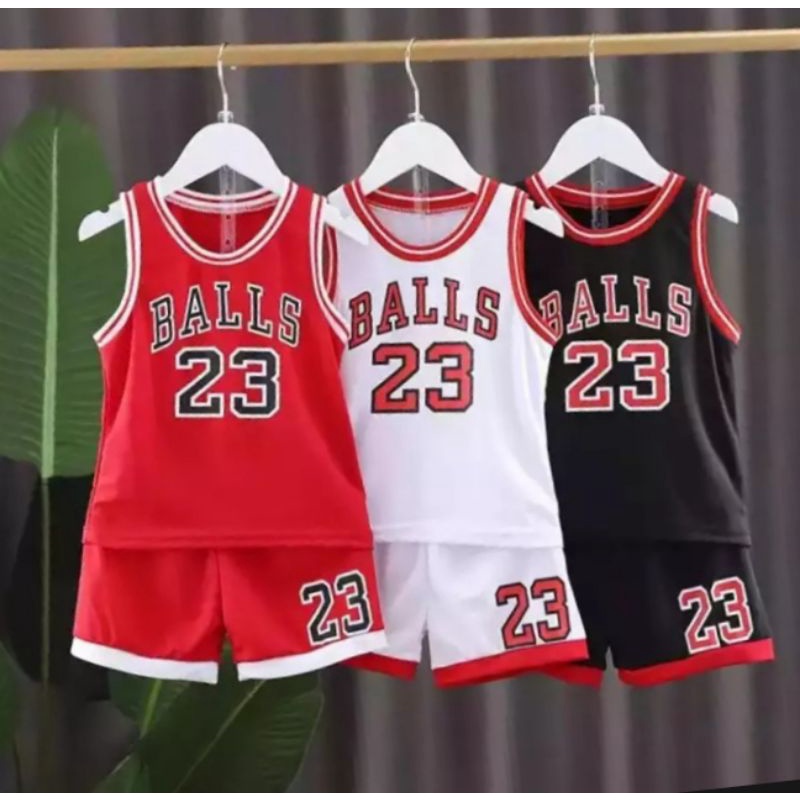 Promo-Setelan Lekbong Anak Laki-laki Dan Perempuan 1-5 Tahun/Setelan Baju Lekbong Basket Balls Anak Laki-laki Dan perempuan Terlaris