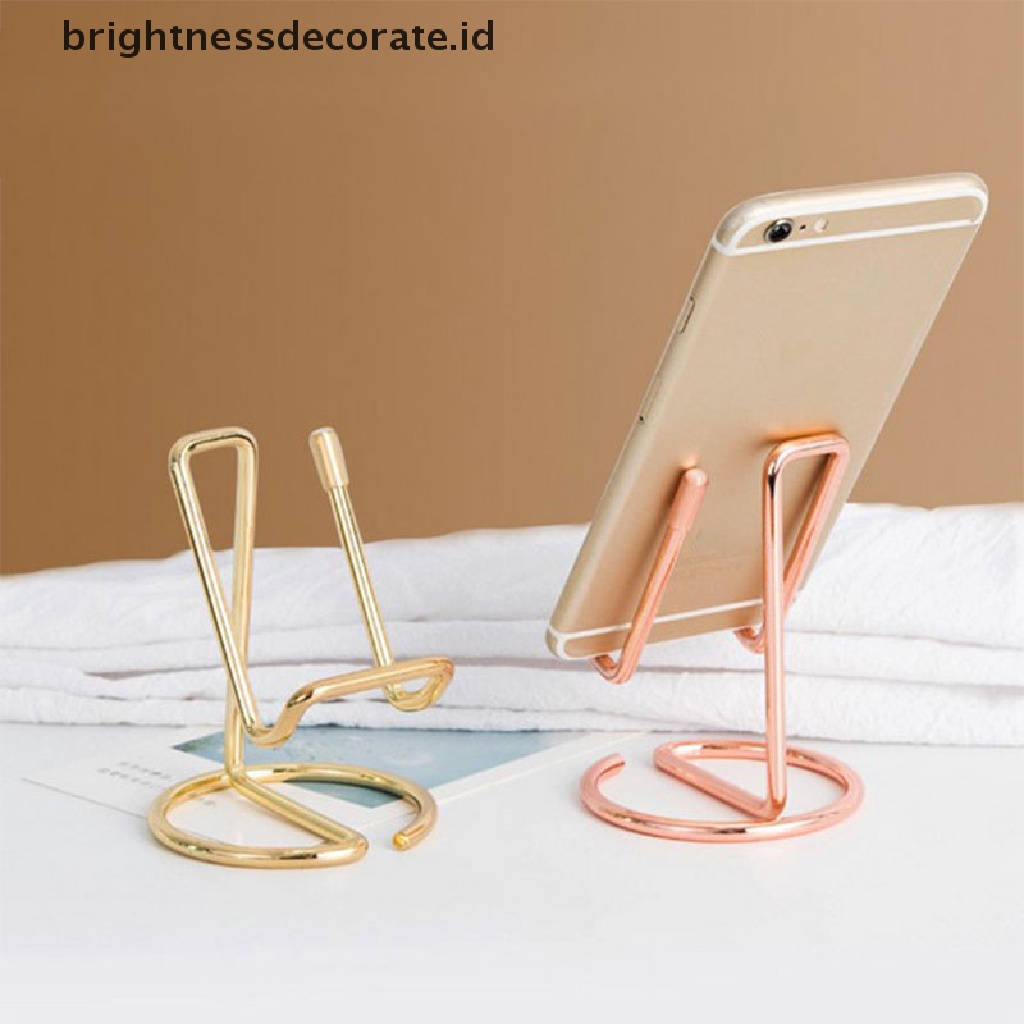 Stand Holder Handphone / Tablet Bahan Besi Tempa Gaya Nordic