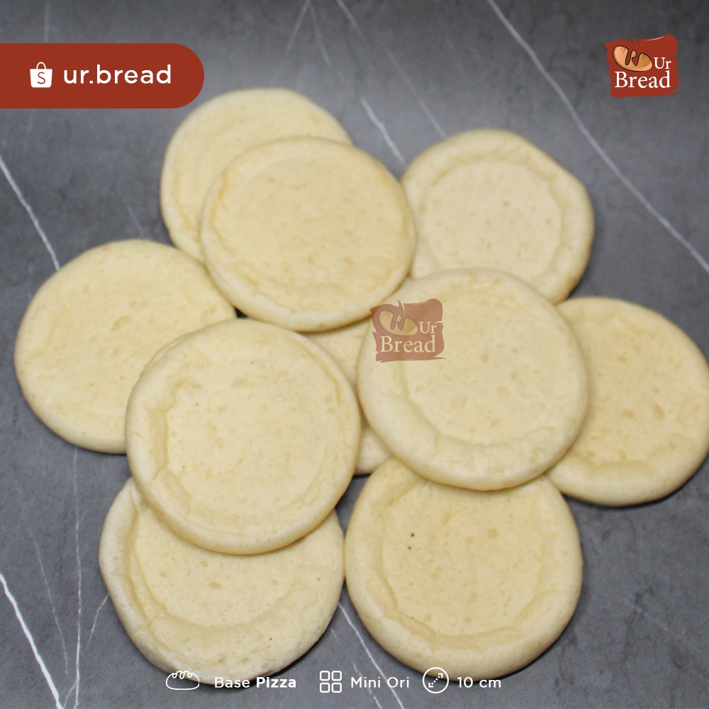 Roti Pizza Mini Ukuran 10cm isi 10 | Base Pizza Mini 10cm isi 10