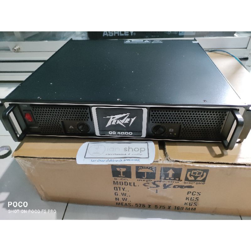 Power Amplifier Peavey CS4000 CS 4000 China Grade A Karakter Mid Low Travo Toroid Komponen Makro 2x8