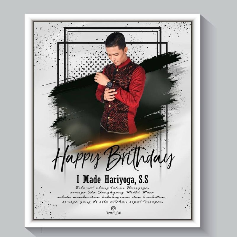 Kado Frame cowok, kado wisuda, anniversary, dll