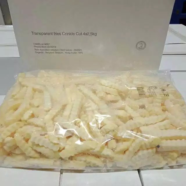Kentang Goreng Frozen 1kg Crinkle Cut Frozen Import