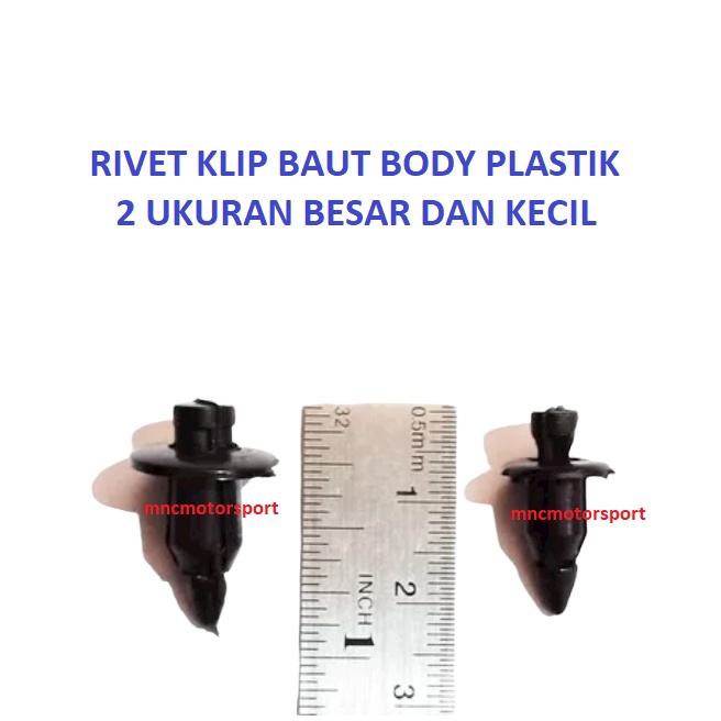RIVET BAUT KLIP KANCING BODY PLASTIK MOTOR UNIVERSAL