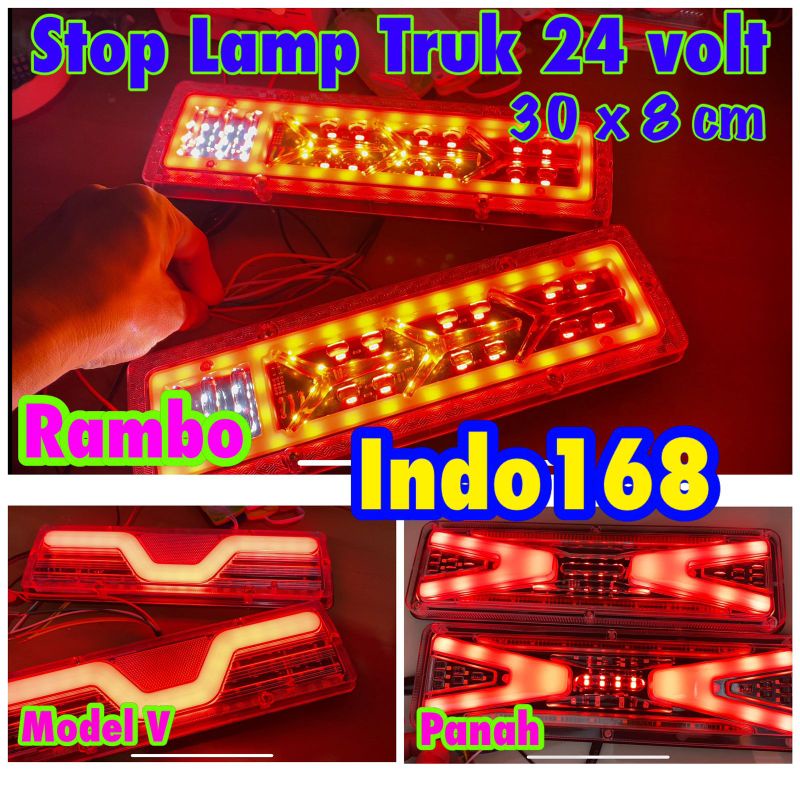 STOP LAMP TRUK  24 VOLT UKURAN 30cm