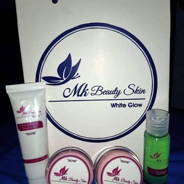 MK Beutyskin with glow paket acne/ jerawat