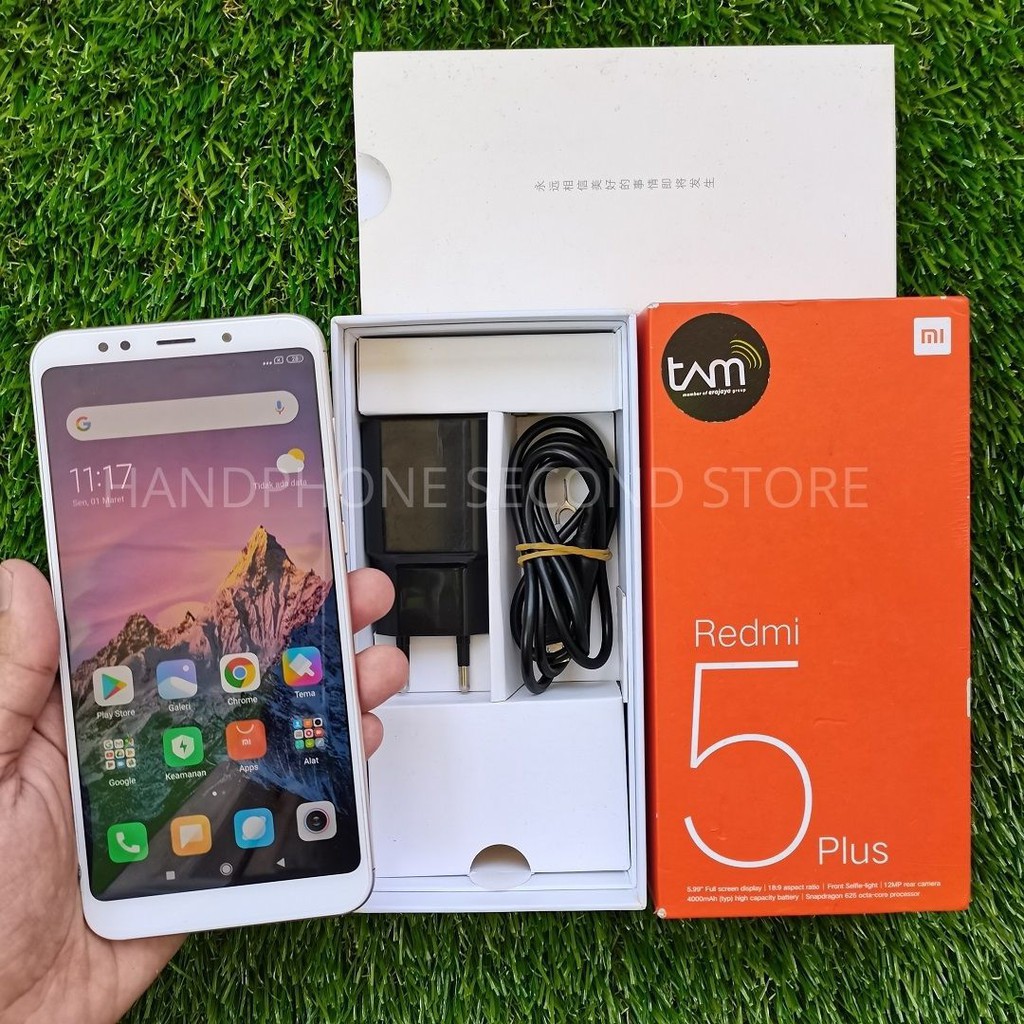 HANDPONE HP XIAOMI REDMI 5 PLUS 3/32 FULLSET NO HF SECOBD SEKEN BEKAS MURAH