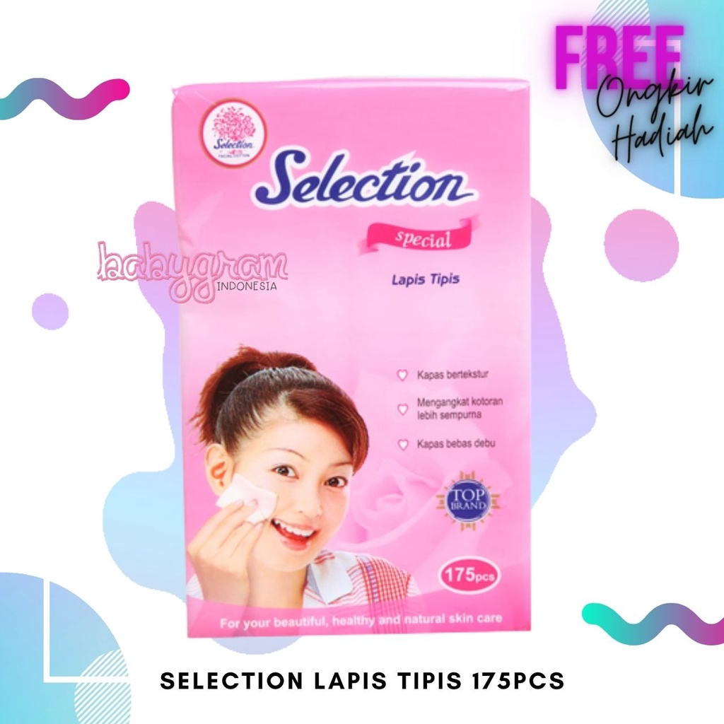 Kapas Wajah Selection Lapis Tipis 175 pcs 175pcs