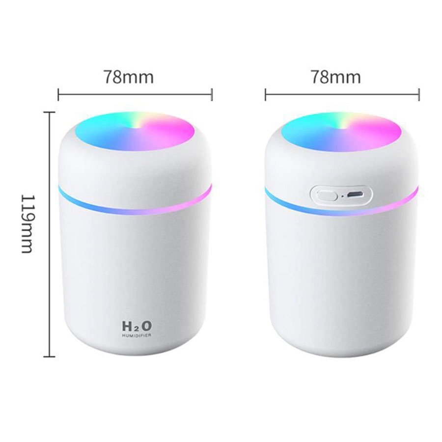 HUMIDIFIER ULTRASONIC DIFFUSER OIL AROMATHERAPHY HUMI DQ107 300ML GREY