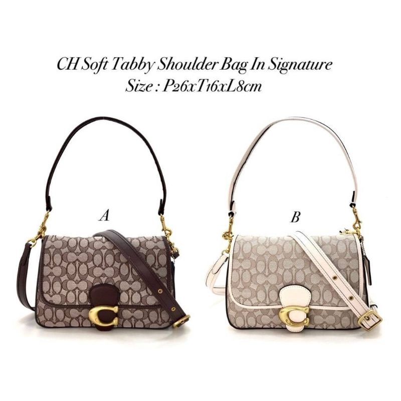 Shoulder Bag wanita Coach Tabby Soft in Signature