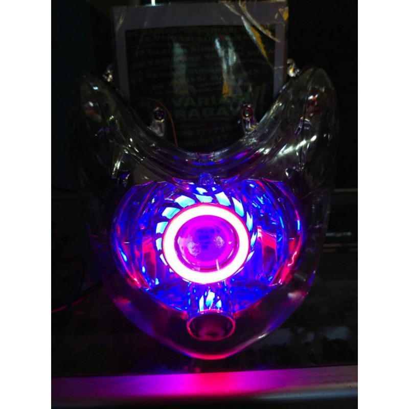 lampu depan mio soul pakai projie gen2