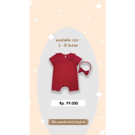 Royale bebe Bianca Romper and headband