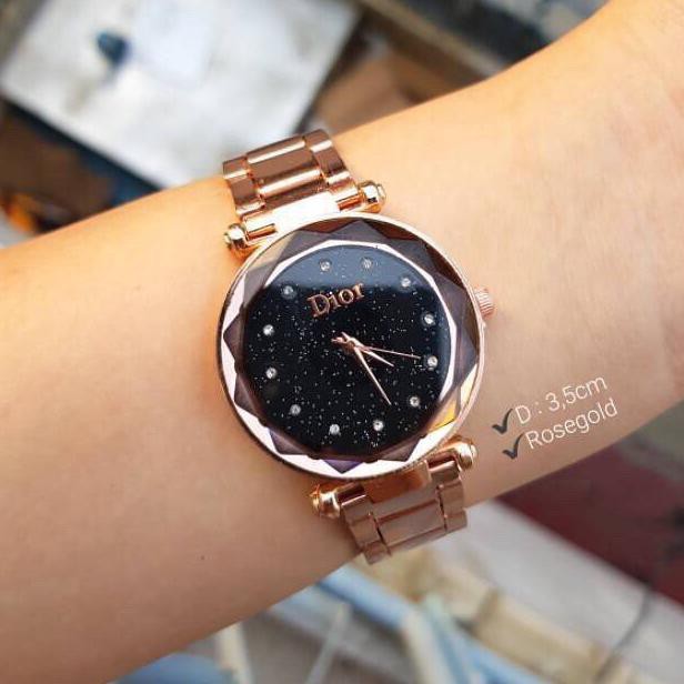 JAM TANGAN DIOR RANTAI PERMATA