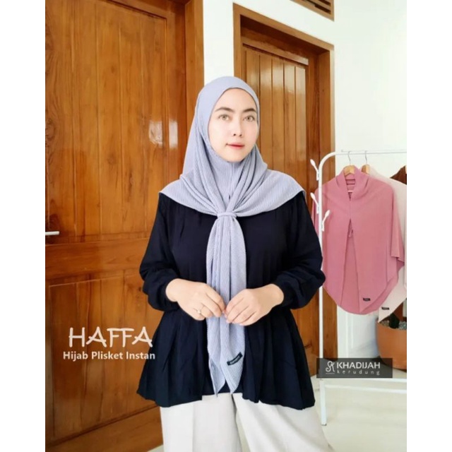 haffa hijab plisket instan / hijab kerudung jilbab plisket instan / pasmina plisket instan