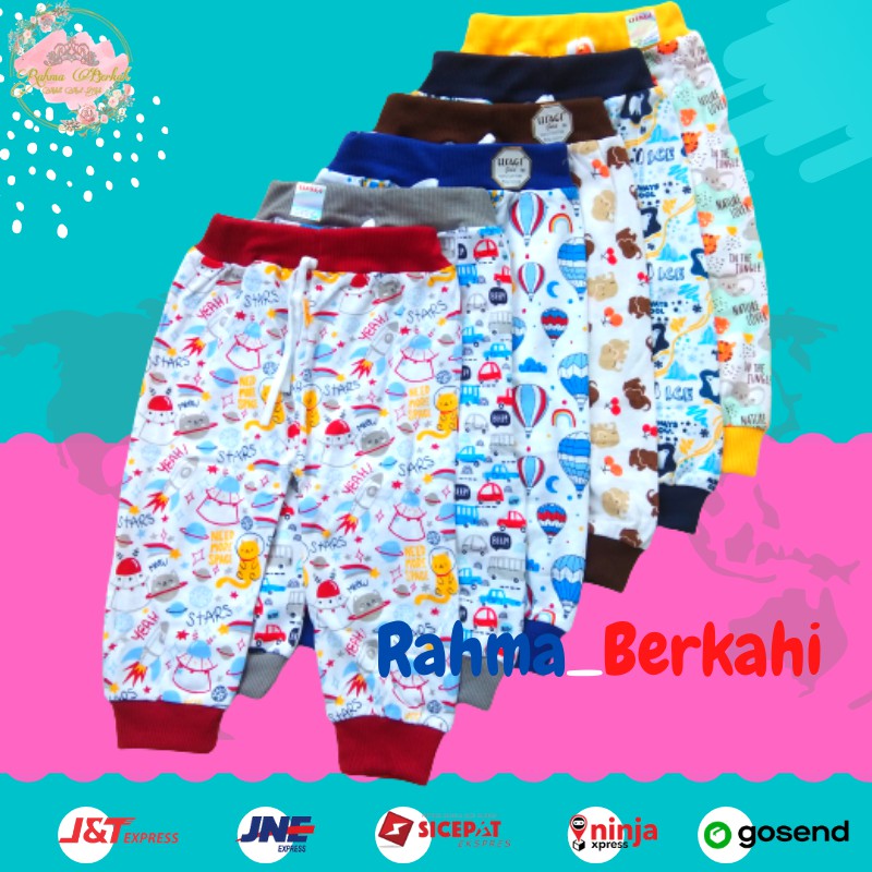 USAGI Celana Boxer Panjang Anak - anak Bahan Katun 2-4 Tahun Motif Uk. S - XL SNI